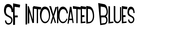 SF Intoxicated Blues font preview